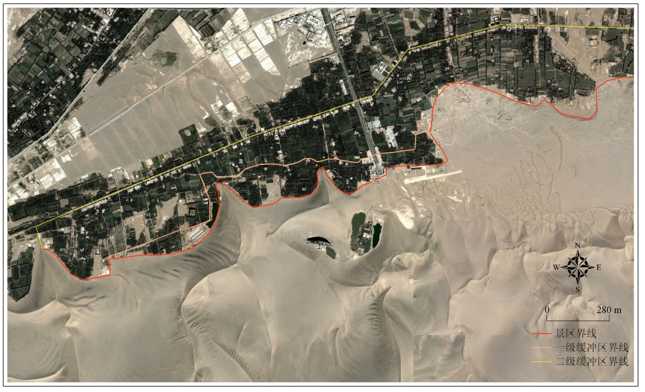  Sand controlling plan of Mount Mingshashan and Crescent Moon-shaped Spring